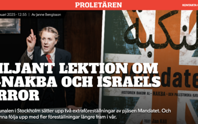 ”Briljant lektion om Al-Nakba”